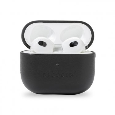 Decoded Leather AirCase - Apple AirPods 3 - Black