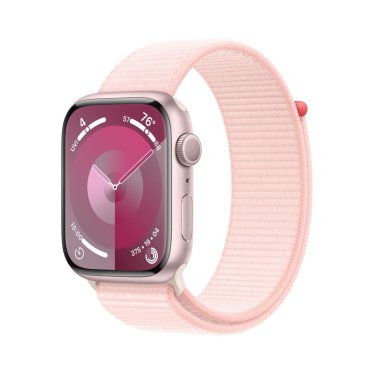 Apple Watch S9  - 45mm Aluminium - Pink - Light Pink - Sport Loop -  (145-220mm)
