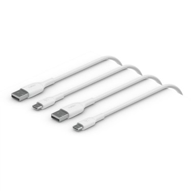 Belkin BoostCharge USB-A to USB-C Cable - 1m - White - 2-pack