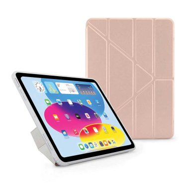 Pipetto Origami Case - iPad 10.9 (2022) - Metallic Pink