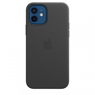 Apple leren hoesje met MagSafe iPhone 12 Pro / 12 - black