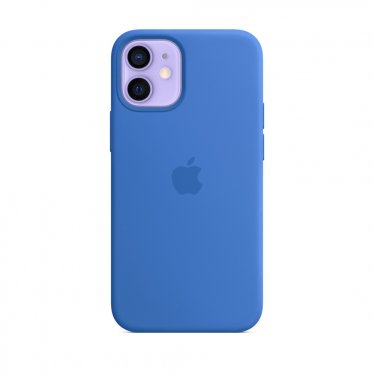 Apple siliconenhoesje met MagSafe iPhone 12 mini - Capri-blauw