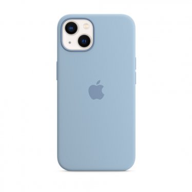 Apple Silicone Case + MS - iPhone 13 - Blue Fog