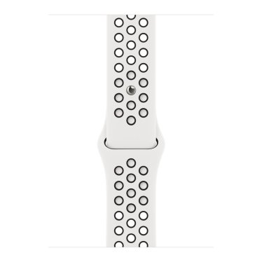 Apple Watch Strap - 45mm - Summit White/Black - Nike Sport Band