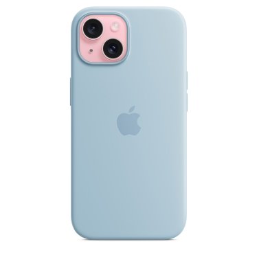 Apple Silicone Case with MagSafe - iPhone 15 Plus - Light Blue