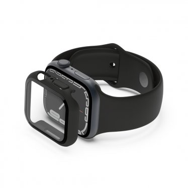 Belkin ScreenForce TemperedCurve Anti-Microbial - Apple Watch Series 7/SE/6/5/4 - 44/45mm - Black