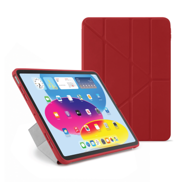 Pipetto Origami Pencil Shield - iPad 10.9 (2022) - Dark Red