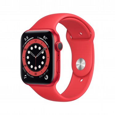 Apple Watch Series 6 44 mm (PRODUCT)RED - (PRODUCT)RED sportbandje