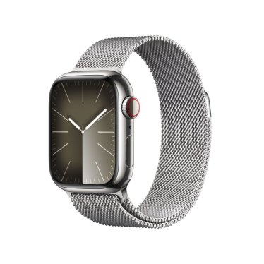 Apple Watch S9 + Cellular  - 41mm Steel - Silver - Silver - Milanese Loop -  (130-180mm)