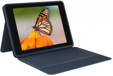 Logitech Rugged Combo 3 hoes met toetsenbord iPad 10,2 inch - Blauw - Qwerty
