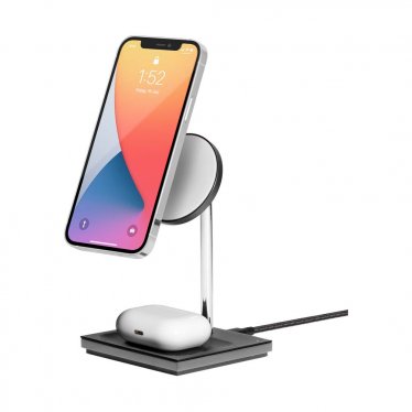 Native Union Snap Magnetic 2-in-1 Wireless Charger Slate