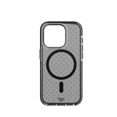 Tech21 Evo Check MagSafe hoesje - iPhone 15 Pro - smokey/zwart