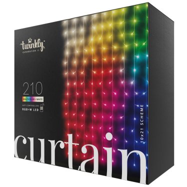 @Twinkly Curtain RGB+W - 210 LED's - Transparant