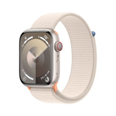 Apple Watch S9 + Cellular  - 45mm Aluminium - Starlight - Starlight - Sport Loop -  (145-220mm)
