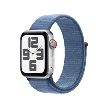 Apple Watch SE + Cellular  - 40mm - Silver - Winter Blue - Sport Loop -  (130-200mm)