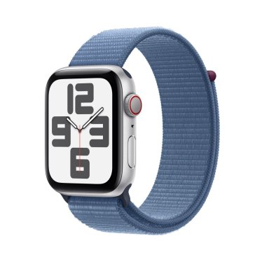 Apple Watch SE + Cellular  - 44mm - Silver - Winter Blue - Sport Loop -  (145-220mm)