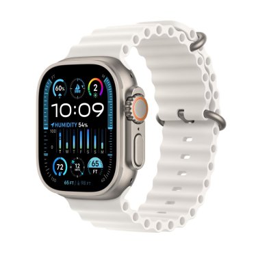 Apple Watch Ultra 2  - 49mm Titanium - White - Ocean Band -  (130-200mm)