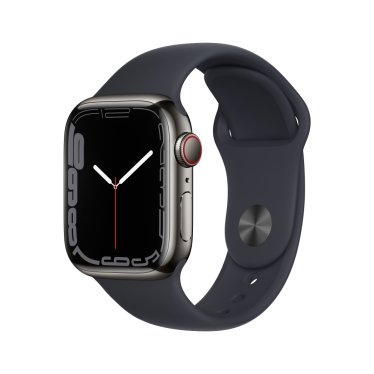 Apple Watch S7 + Cellular - Steel - 41mm - Graphite - Midnight Sport Band