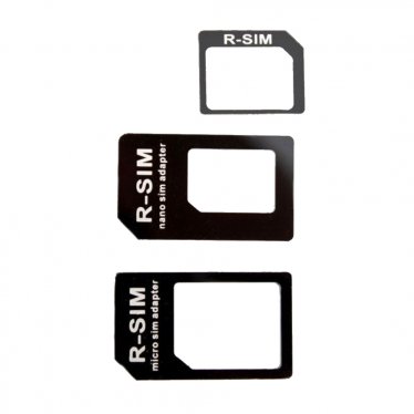 XQISIT Nano+Micro SIM Adapter - Black