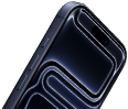 iPhone 17 Pro, voorkant, Dynamic Island bovenaan, Actieknop, volumeknoppen