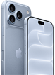 iPhone, kleur Gletsjer (lichtblauw), achteraanzicht met Ceramic Shield, drie camera’s