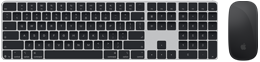 Bovenaanzicht van Magic Keyboard met Touch ID en Magic Mouse